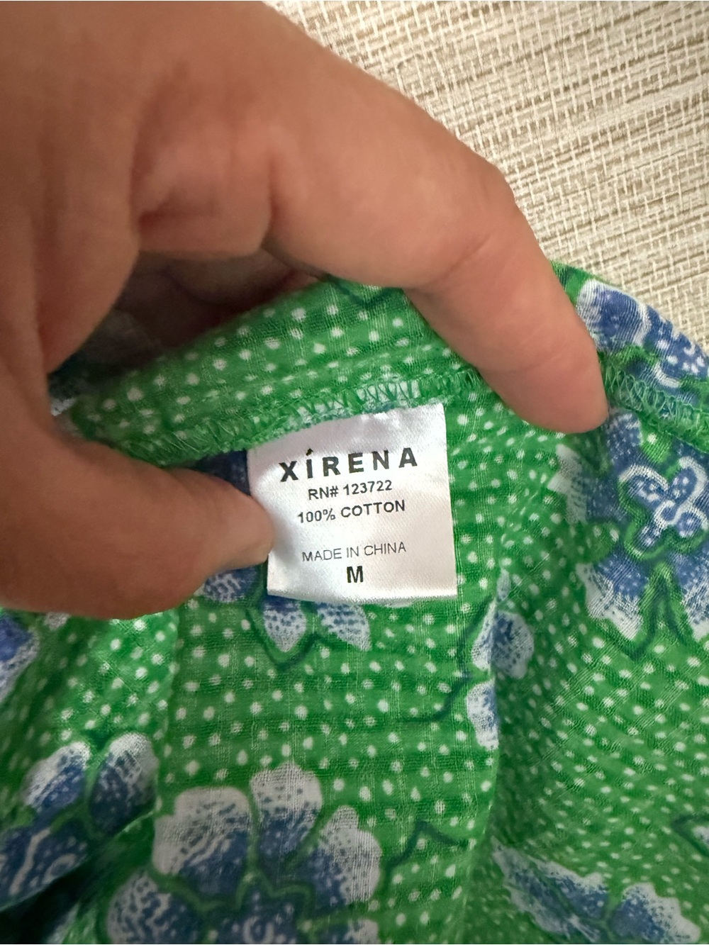 XiRENA Green Floral Ruffle Sleeve Camisole - Picture 3 of 4